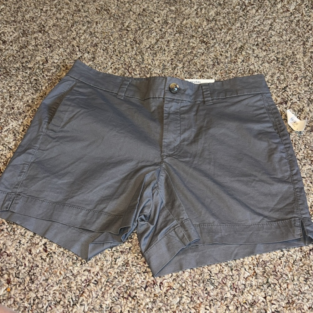 Bundle Old Navy Yellow/White Checkered Gingham New Gray Shorts Size 4 - Picture 6 of 8